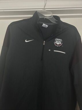 Nike Black Dri-FIT Athletic Tee with White Logo